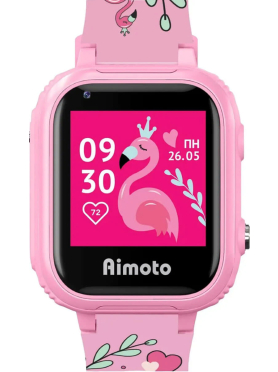 Умные часы детские AIMOTO Pro 4G Фламинго 
