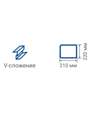 Полотенца бумажные PROTISSUE двухслойные V-сложения 200 листов 