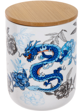 Банка керамическая для сыпучих продуктов PERFECTO LINEA Blue Dragon