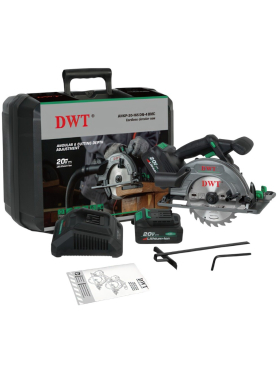 Пила циркулярная аккумуляторная DWT AHKP-20-165 DN-4 BMC