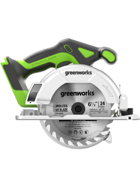 Пила циркулярная аккумуляторная GREENWORKS GD24CS165 24V