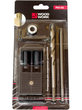 Кондуктор для сверления под углом WOODWORK Pocket-Hole с двумя гильзами 