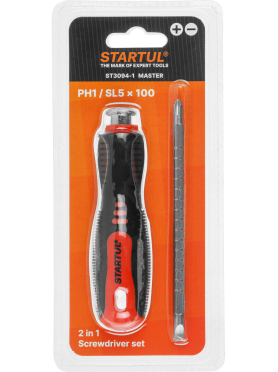 Отвертка комбинированная PH1/SL5 100 мм STARTUL Master 
