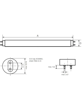 Лампа люминесцентная G13 OSRAM L 18W/865 LUMILUX 18 Вт 6500К