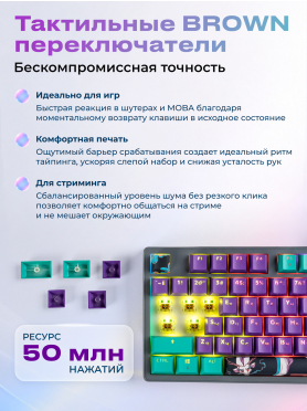 Клавиатура игровая механическая URZUS Reverse R UR-5317122
