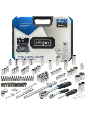 Набор инструментов 1/4", 1/2" 6 граней 108 предметов SCHEPPACH 