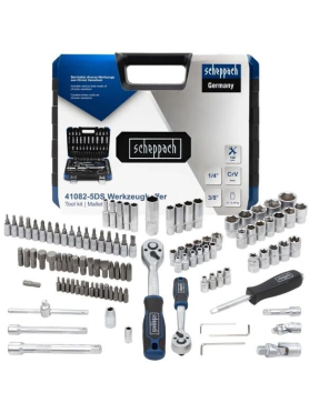 Набор инструментов 1/4", 3/8" 6 граней SCHEPPACH 108 предметов 