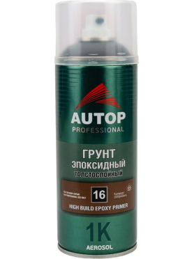 Грунт-наполнитель аэрозольный эпоксидный AUTOP №16 серый 520 мл 