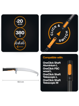 Пила садовая 360 мм FISKARS OneClick 