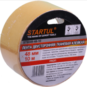 Лента двухсторонняя клейкая тканевая 48 мм 25 м STARTUL Profi (ST9049-48-25)