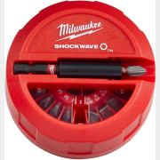 Набор бит с магнитным держателем MILWAUKEE Shockwave 15 предметов (4932430904)