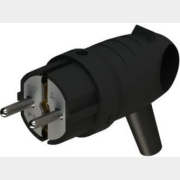 Вилка электрическая угловая 16 А 250 В SYSTEME (SCHNEIDER) ELECTRIC черная (MST1102BK)