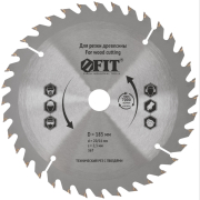 Диск пильный 185х20/16 36 зубьев FIT по дереву с гвоздями (37705)